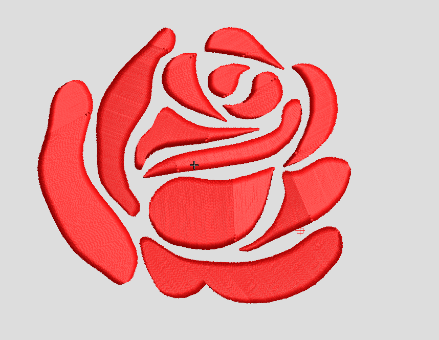 Rose nakış deseni