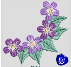 Çiçek nakış deseni