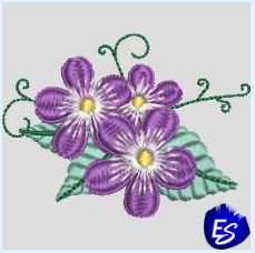 Çiçek nakış deseni