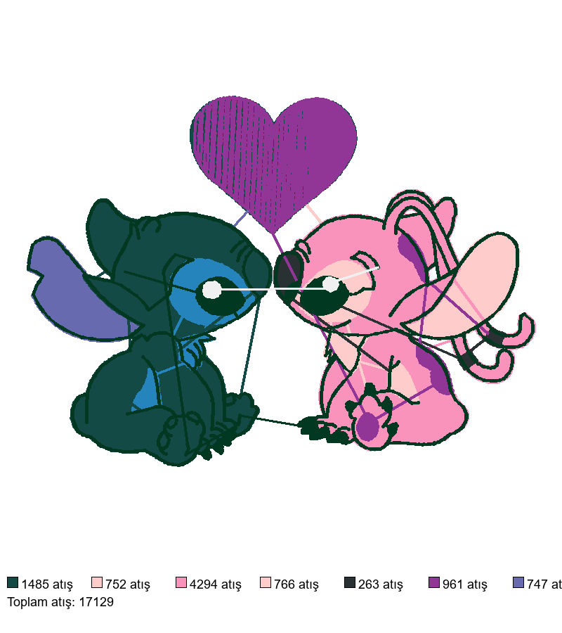 187 Stich love nakış deseni önizlemesi