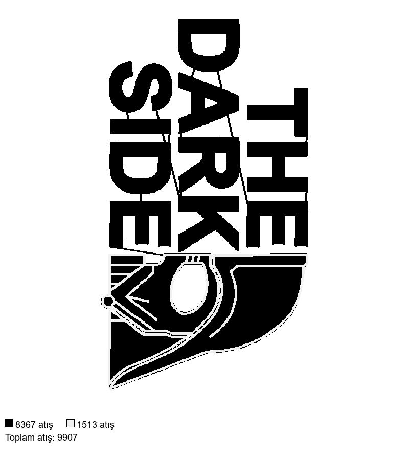 73 The Dark Side nakış deseni